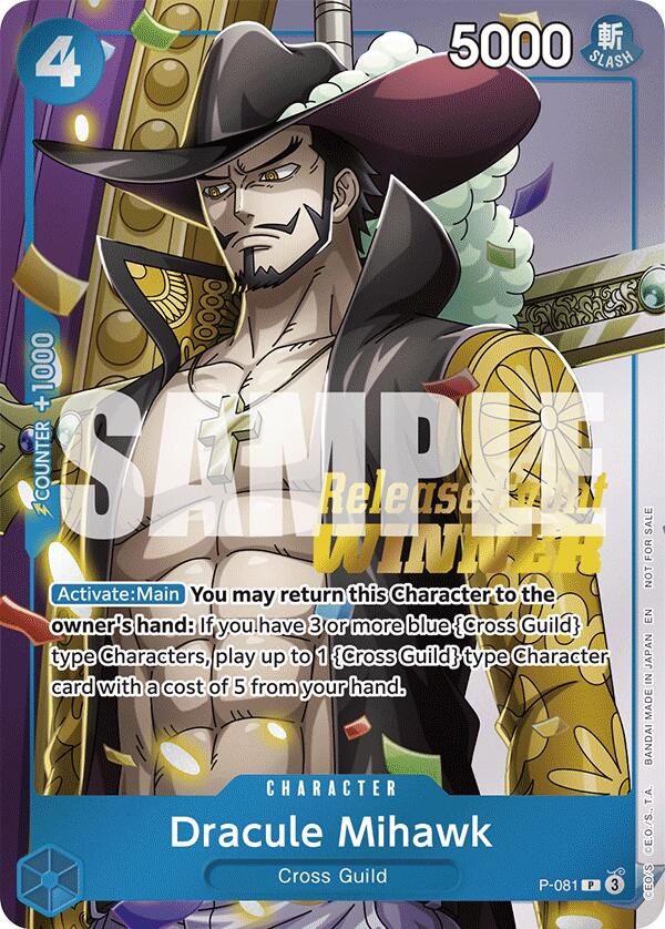 Dracule Mihawk (A Fist of Divine Speed Release Event Winner) [One Piece Promotion Cards] | Good Games North