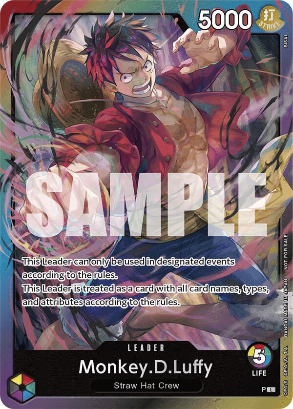 Monkey.D.Luffy (A Fist of Divine Speed Release Event Leader) [One Piece Promotion Cards] | Good Games North