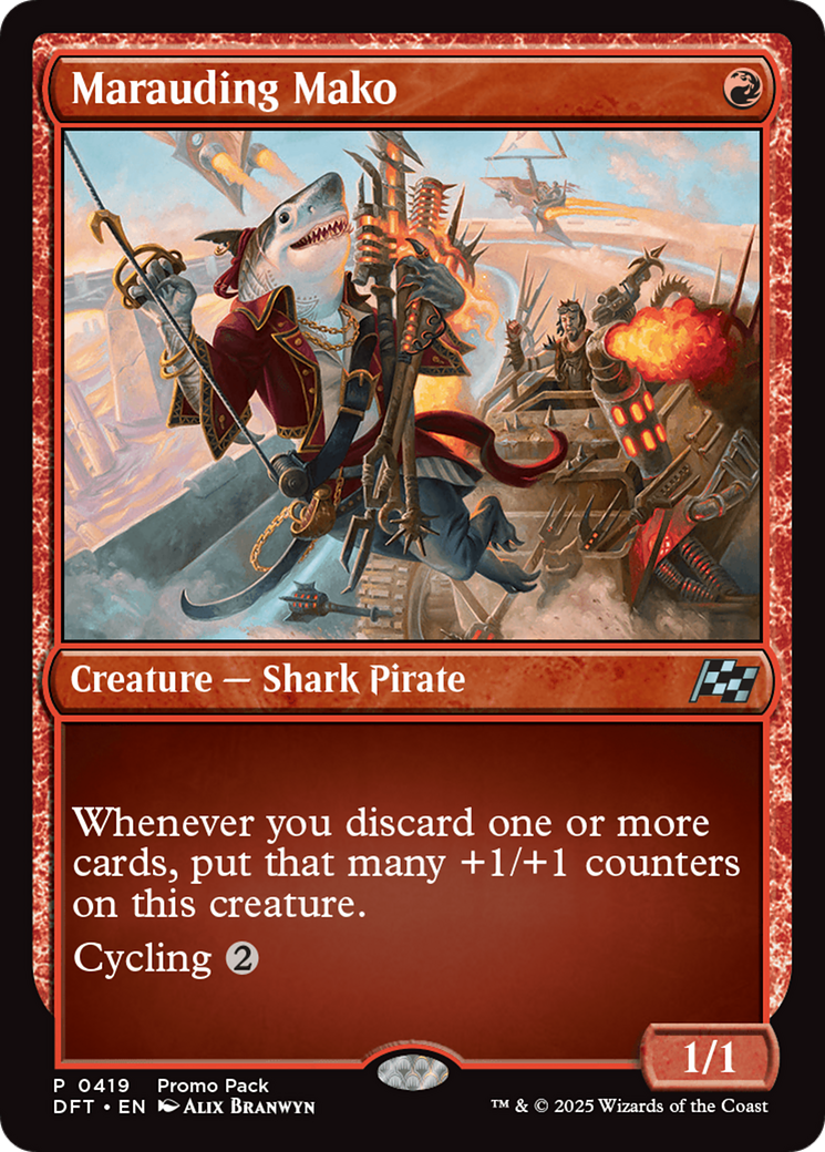 Marauding Mako (Promo Pack) [Aetherdrift Promos] | Good Games North