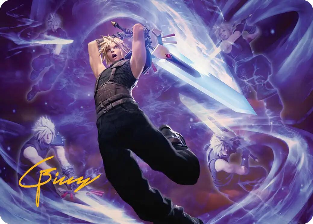 Cloud's Limit Break Art Card (Gold-Stamped Signature) [FINAL FANTASY Art Series] | Good Games North