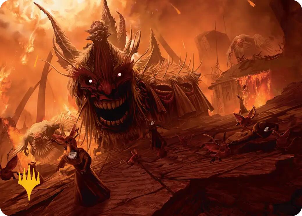 The Final Days Art Card (Gold-Stamped Planeswalker Symbol) [FINAL FANTASY Art Series] | Good Games North