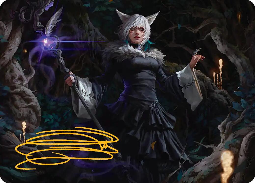 Y'shtola, Night's Blessed Art Card (21) (Gold-Stamped Signature) [FINAL FANTASY Art Series] | Good Games North