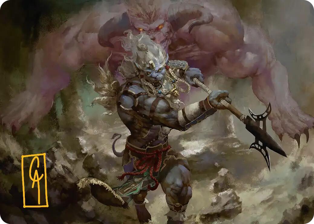 Kimahri, Valiant Guardian Art Card (Gold-Stamped Signature) [FINAL FANTASY Art Series] | Good Games North