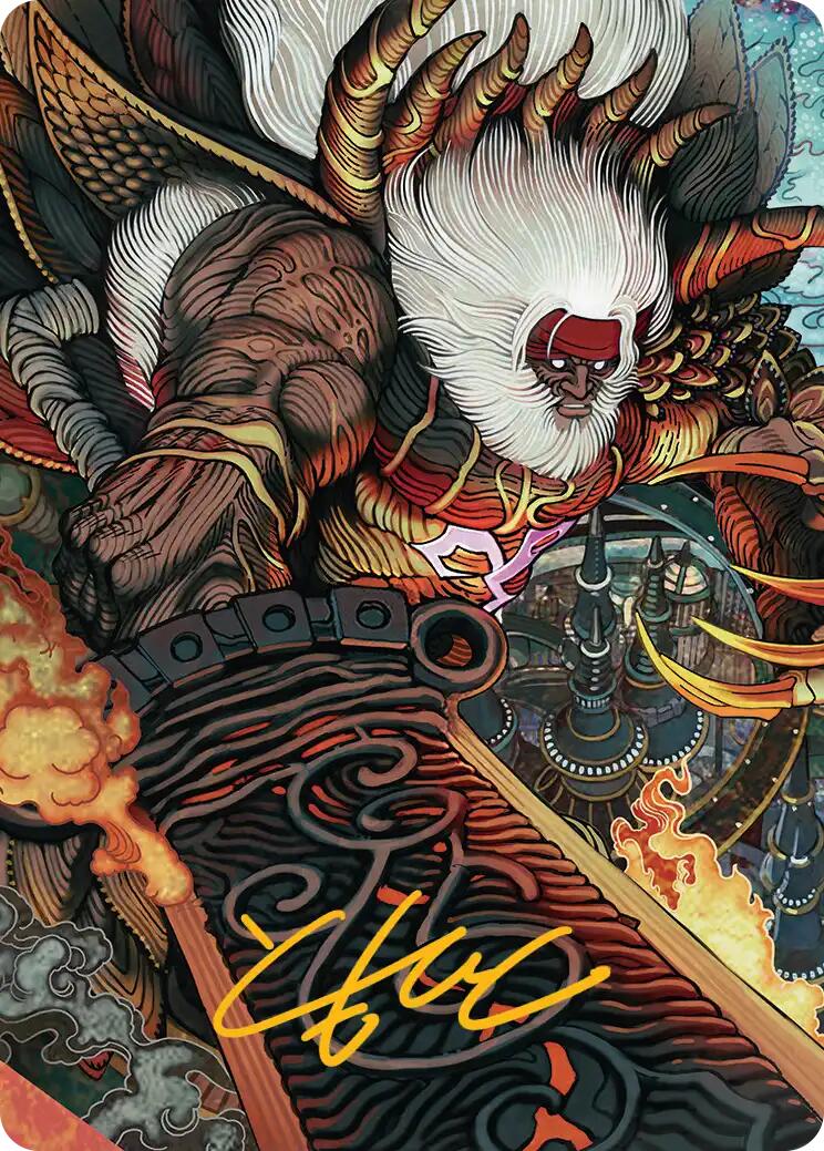 Braska's Final Aeon Art Card (Gold-Stamped Signature) [FINAL FANTASY Art Series] | Good Games North