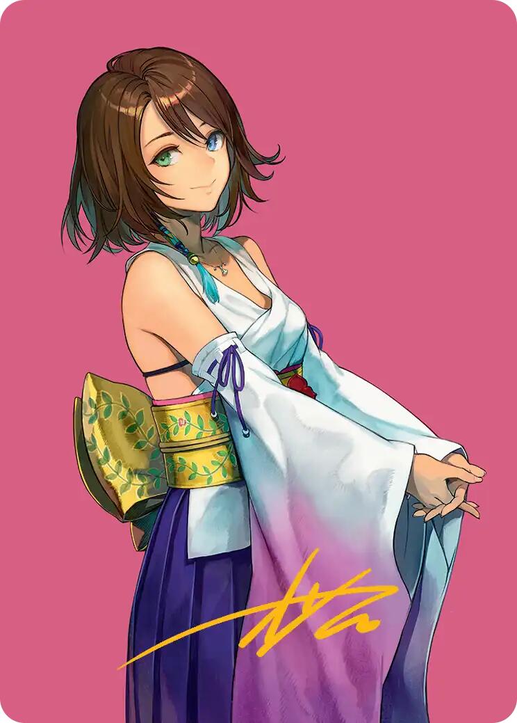 Yuna, Hope of Spira Art Card (Gold-Stamped Signature) [FINAL FANTASY Art Series] | Good Games North