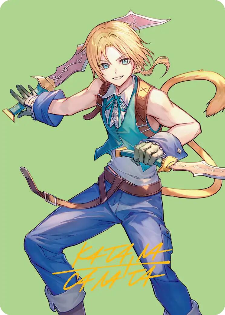 Zidane, Tantalus Thief Art Card (Gold-Stamped Signature) [FINAL FANTASY Art Series] | Good Games North