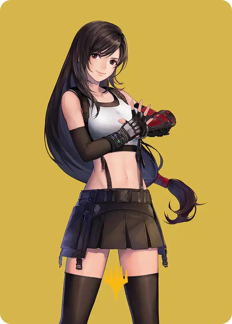 Tifa, Martial Artist Art Card (Gold-Stamped Planeswalker Symbol) [FINAL FANTASY Art Series] | Good Games North