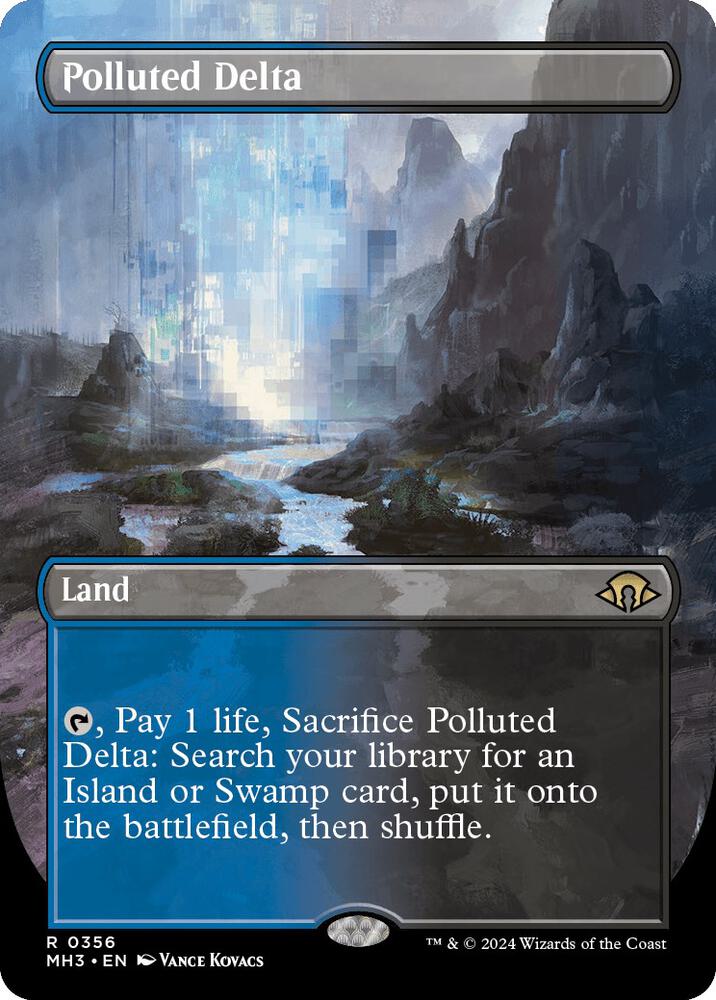 Polluted Delta 356/319 (Modern Horizons 3)  - Borderless Foil | Good Games North