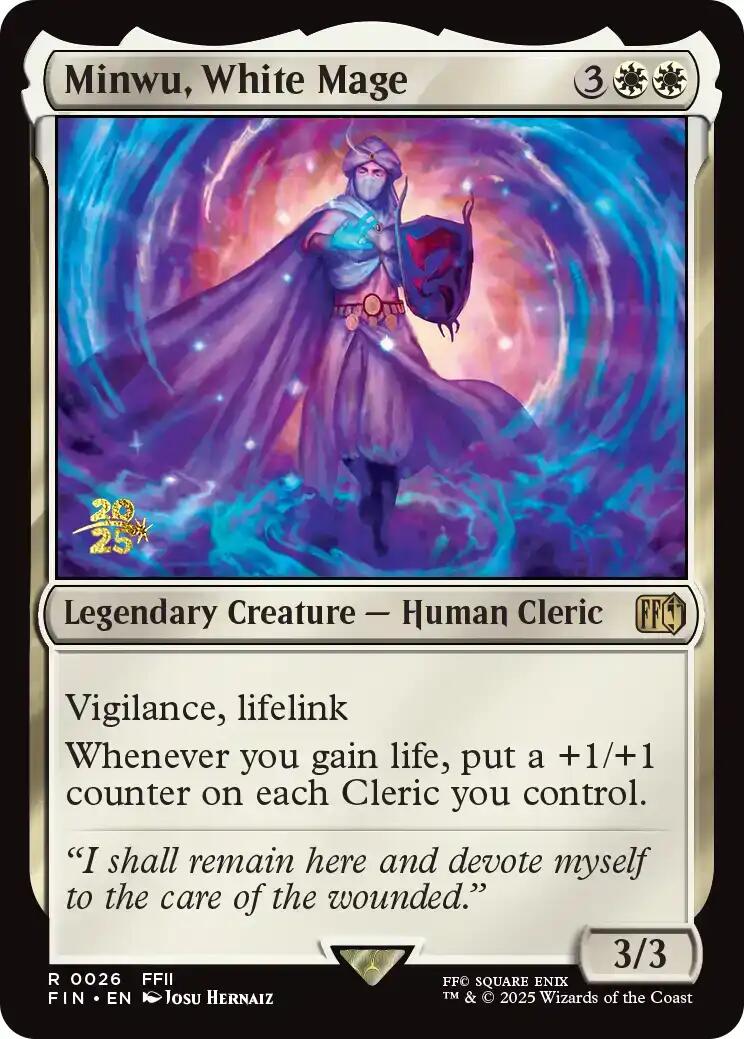 Minwu, White Mage [FINAL FANTASY Prerelease Promo] | Good Games North