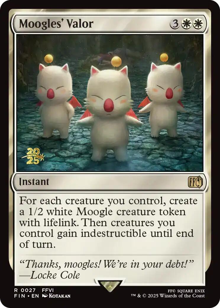 Moogles' Valor [FINAL FANTASY Prerelease Promo] | Good Games North