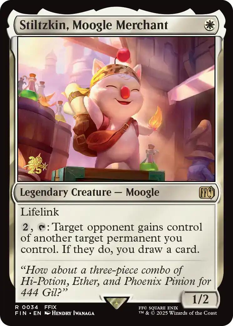 Stiltzkin, Moogle Merchant [FINAL FANTASY Prerelease Promo] | Good Games North