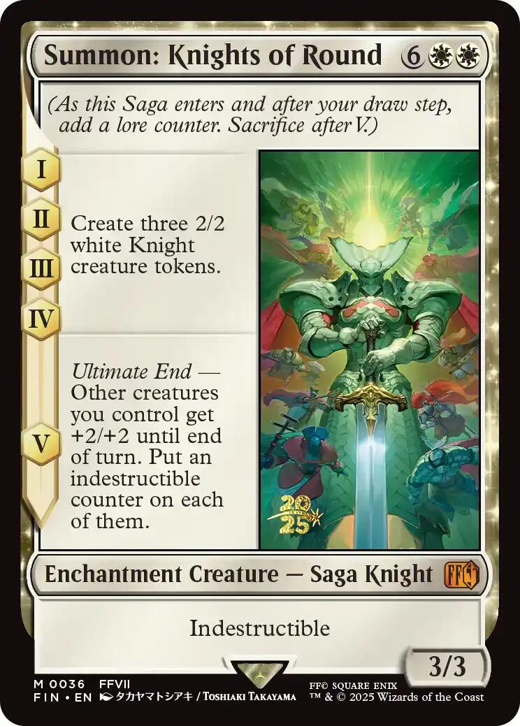 Summon: Knights of Round [FINAL FANTASY Prerelease Promo] | Good Games North