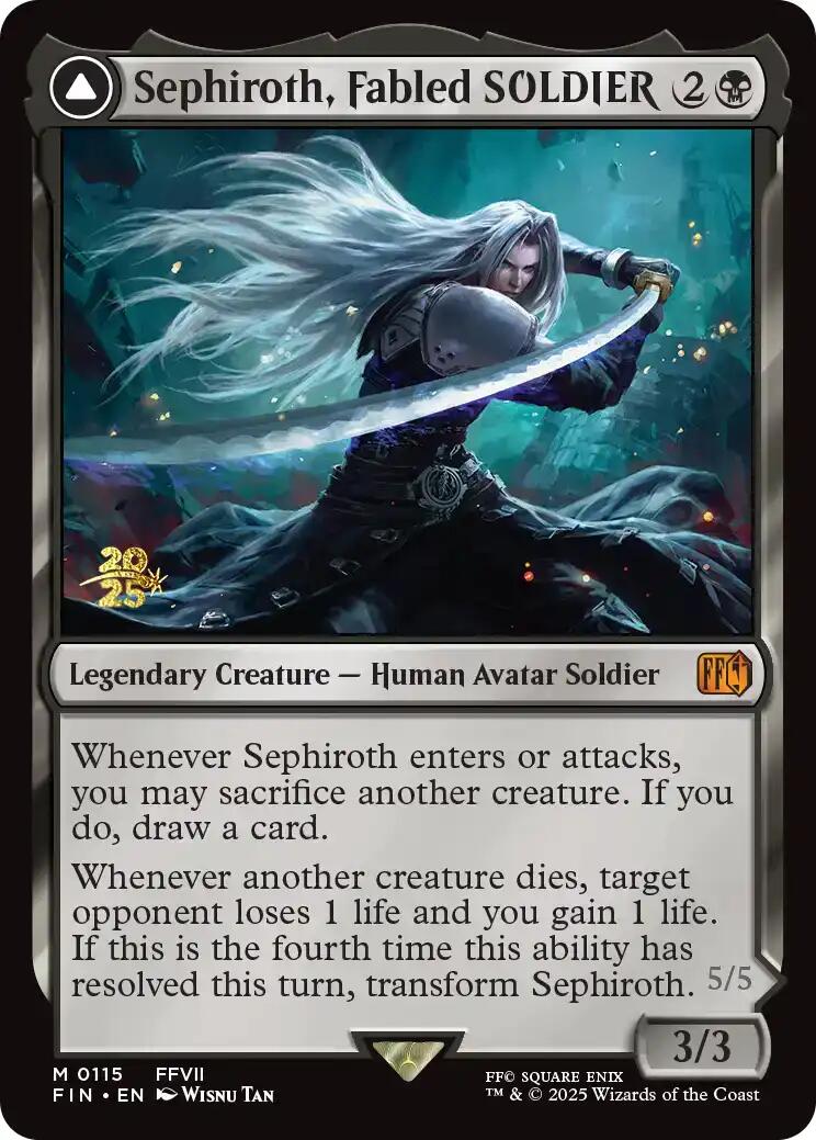 Sephiroth, Fabled SOLDIER [FINAL FANTASY Prerelease Promo] | Good Games North