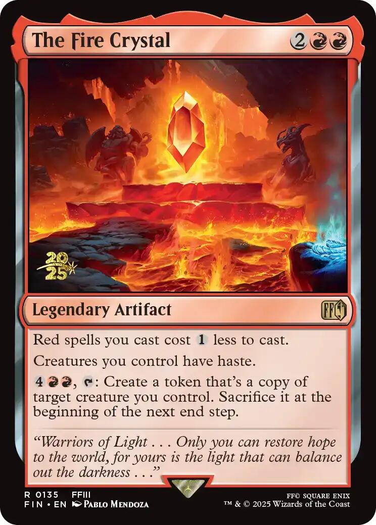 The Fire Crystal [FINAL FANTASY Prerelease Promo] | Good Games North