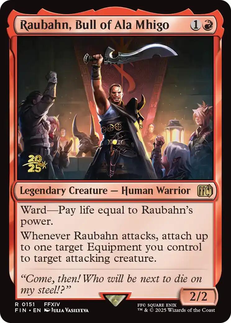 Raubahn, Bull of Ala Mhigo [FINAL FANTASY Prerelease Promo] | Good Games North