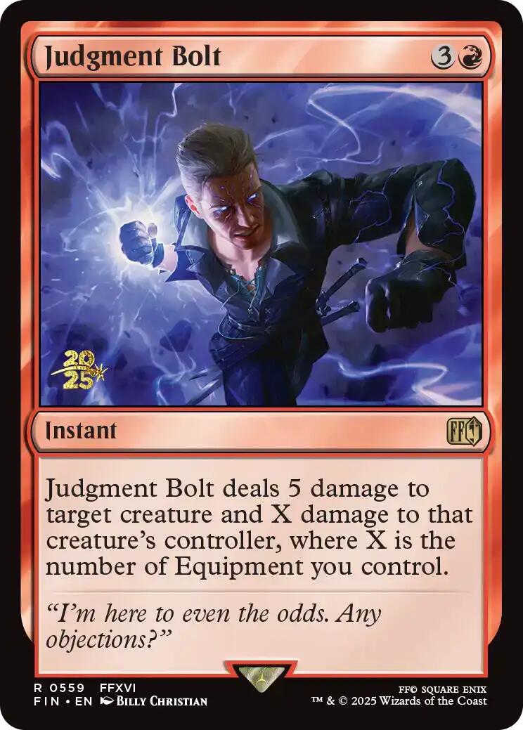 Judgment Bolt [FINAL FANTASY Prerelease Promo] | Good Games North