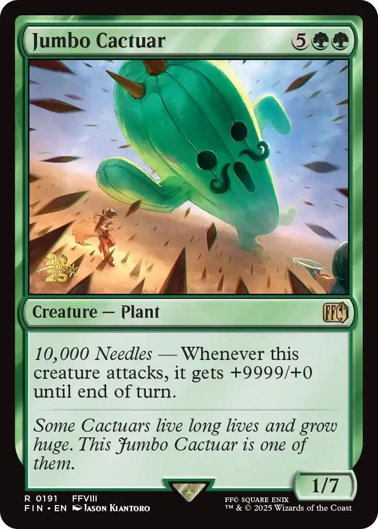 Jumbo Cactuar [FINAL FANTASY Prerelease Promo] | Good Games North