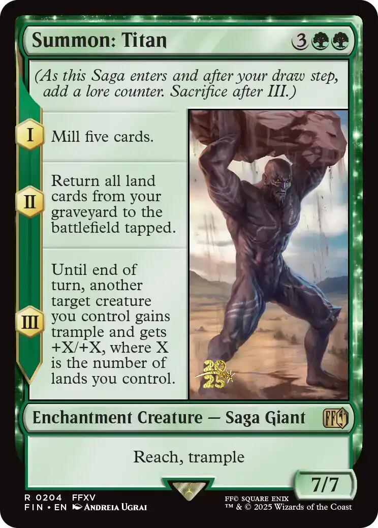 Summon: Titan [FINAL FANTASY Prerelease Promo] | Good Games North