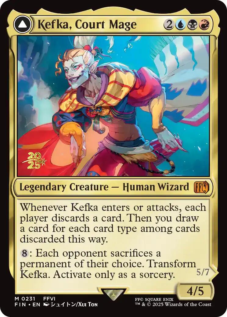 Kefka, Court Mage // Kefka, Ruler of Ruin [FINAL FANTASY Prerelease Promo] | Good Games North