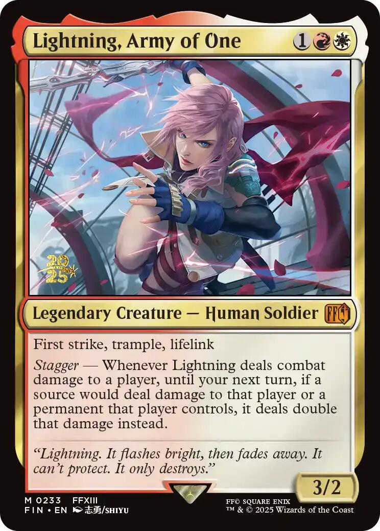 Lightning, Army of One [FINAL FANTASY Prerelease Promo] | Good Games North