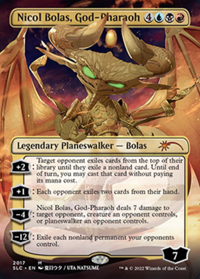 Nicol Bolas, God-Pharaoh (Borderless) [Secret Lair Countdown Kit] | Good Games North