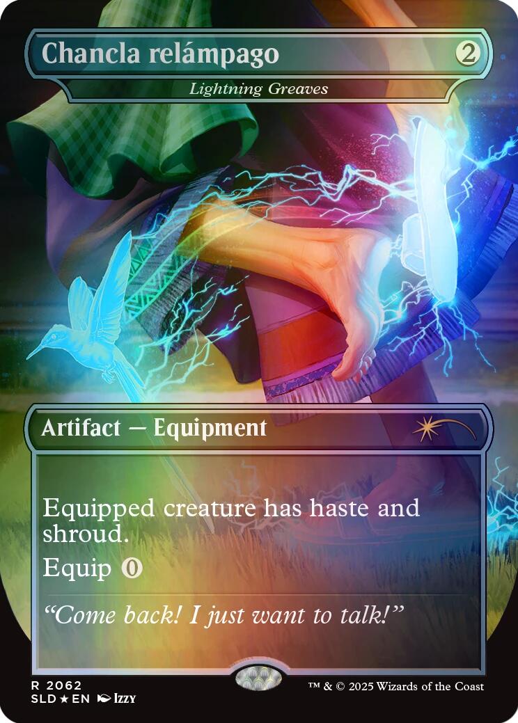 Chancla relampago - Lightning Greaves (Rainbow Foil) [Secret Lair Drop Series] | Good Games North