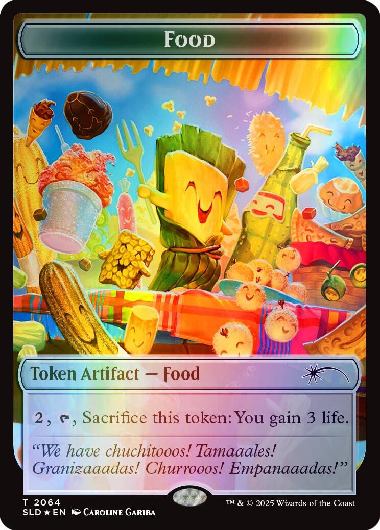 Food Token (2064) (Rainbow Foil) [Secret Lair Drop Series] | Good Games North