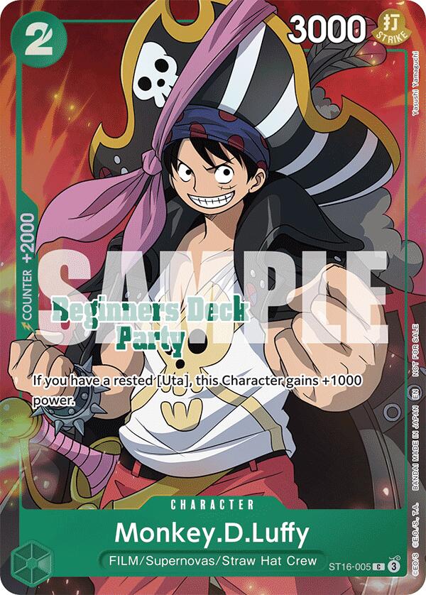 Monkey.D.Luffy (Daz.Bonez) (ST-23 - ST-28 Beginners Deck Party) [Winner] [One Piece Promotion Cards] | Good Games North