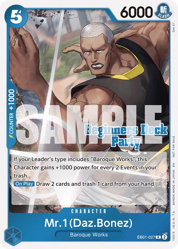 Mr. 1 (Daz.Bonez) (ST-23 - ST-28 Beginners Deck Party) [Participation] [One Piece Promotion Cards] | Good Games North