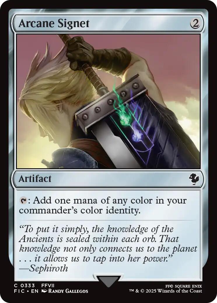 Arcane Signet (0333) (Surge Foil) [FINAL FANTASY Commander] | Good Games North
