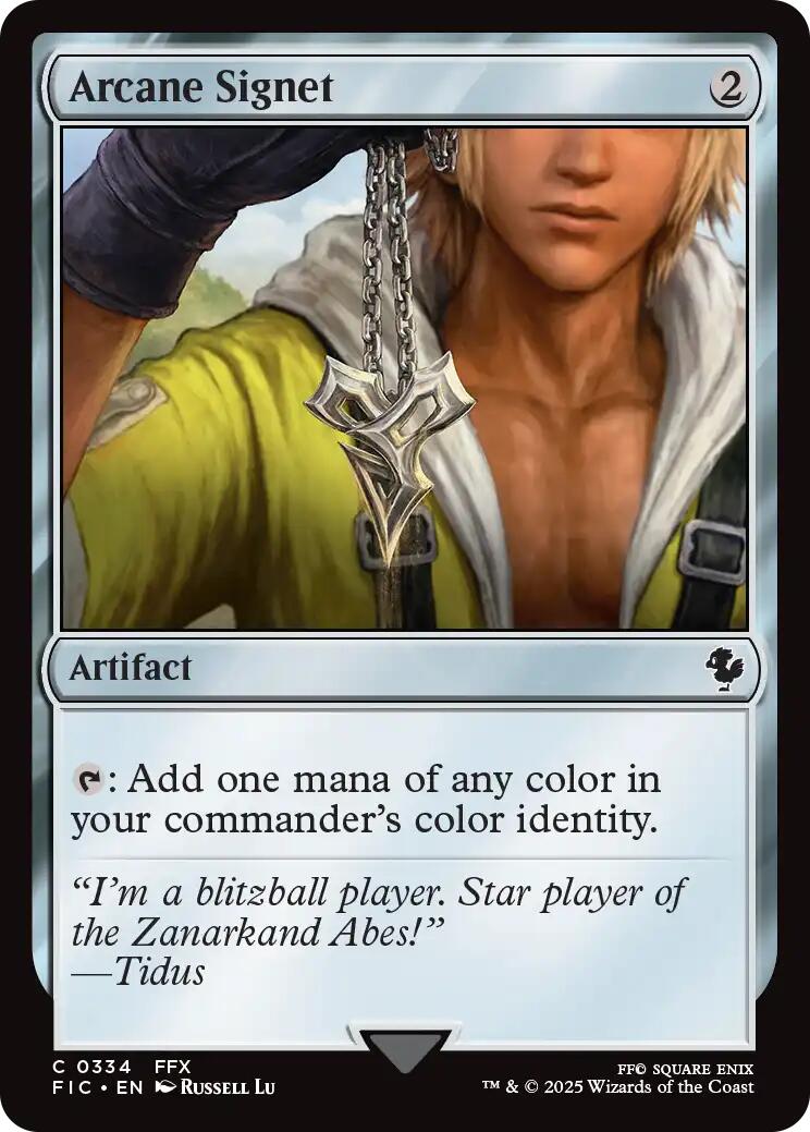 Arcane Signet (0334) (Surge Foil) [FINAL FANTASY Commander] | Good Games North
