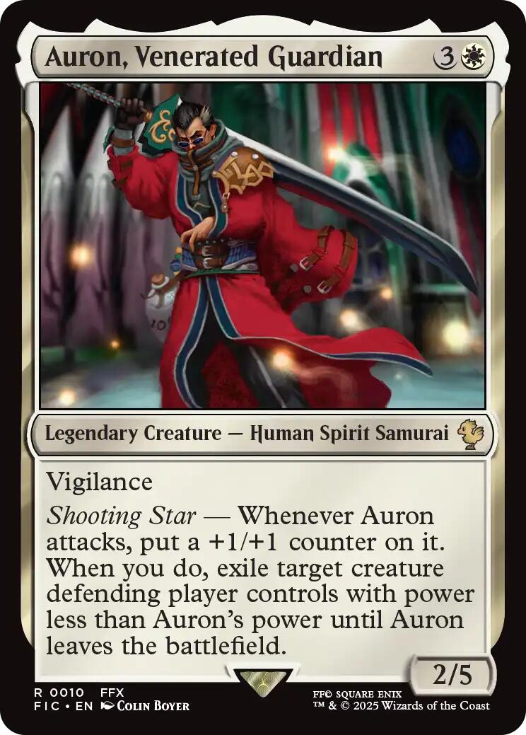 Auron, Venerated Guardian (Surge Foil) [FINAL FANTASY Commander] | Good Games North