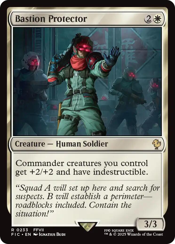 Bastion Protector (Surge Foil) [FINAL FANTASY Commander] | Good Games North