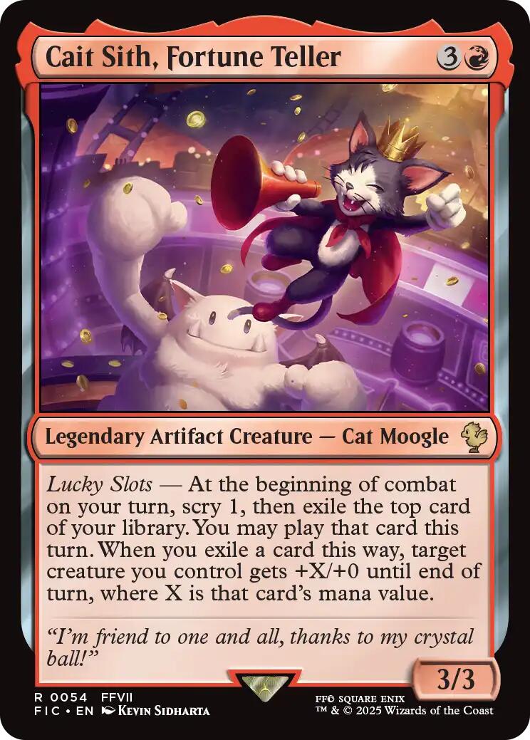 Cait Sith, Fortune Teller (Surge Foil) [FINAL FANTASY Commander] | Good Games North