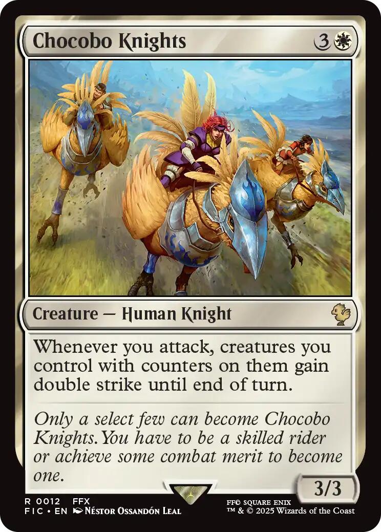 Chocobo Knights (Surge Foil) [FINAL FANTASY Commander] | Good Games North