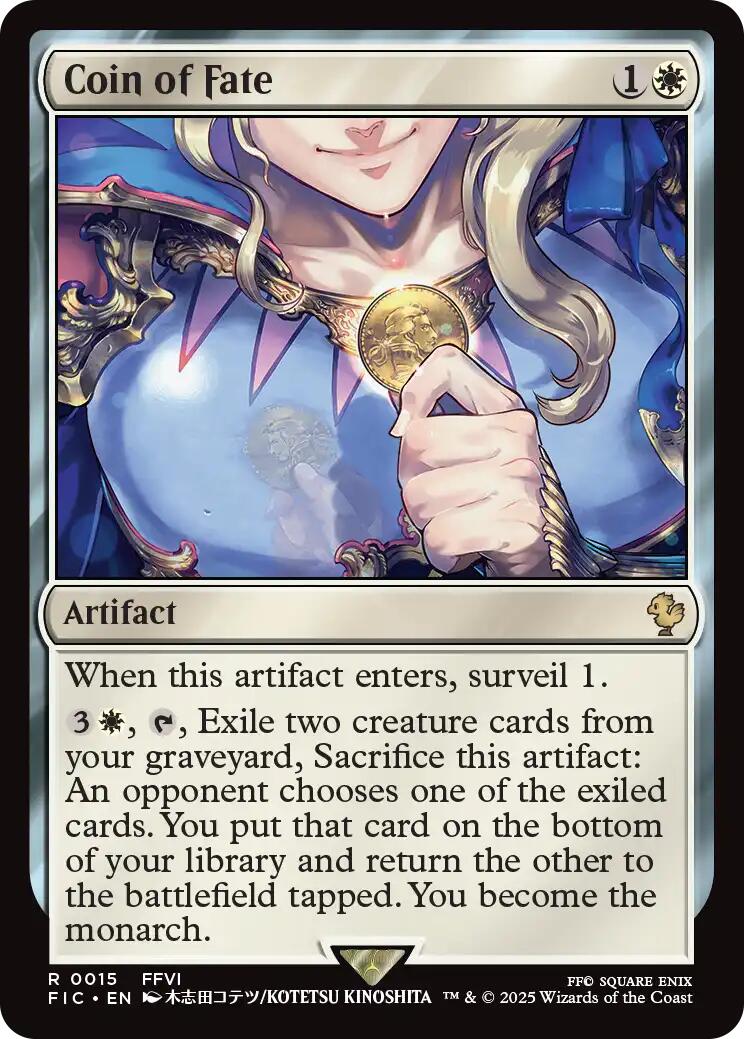 Coin of Fate (Surge Foil) [FINAL FANTASY Commander] | Good Games North