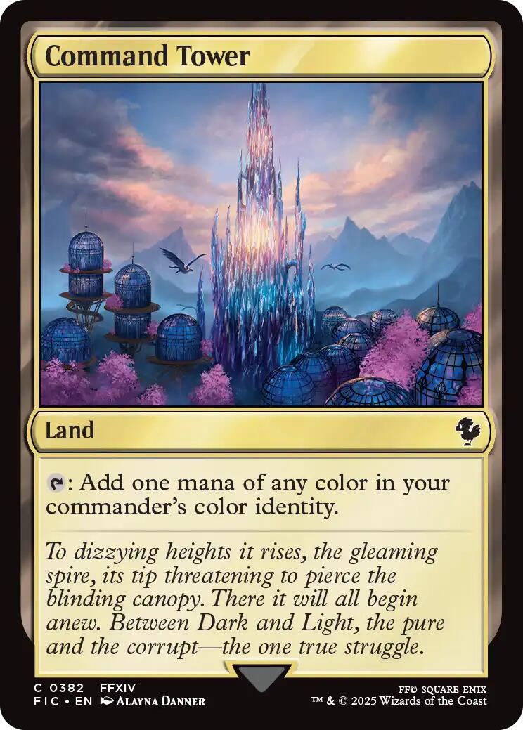 Command Tower (0382) (Surge Foil) [FINAL FANTASY Commander] | Good Games North