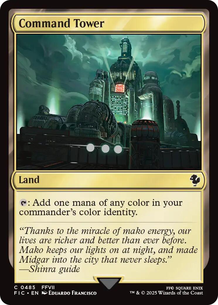 Command Tower (0485) (Surge Foil) [FINAL FANTASY Commander] | Good Games North