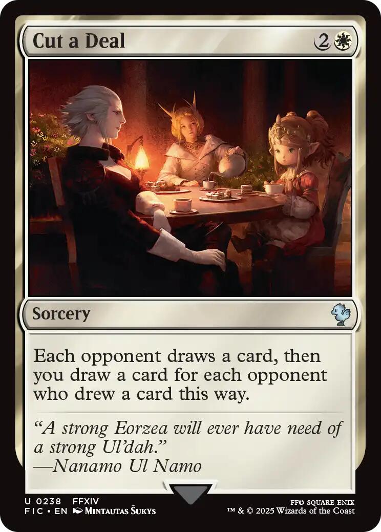 Cut a Deal (Surge Foil) [FINAL FANTASY Commander] | Good Games North