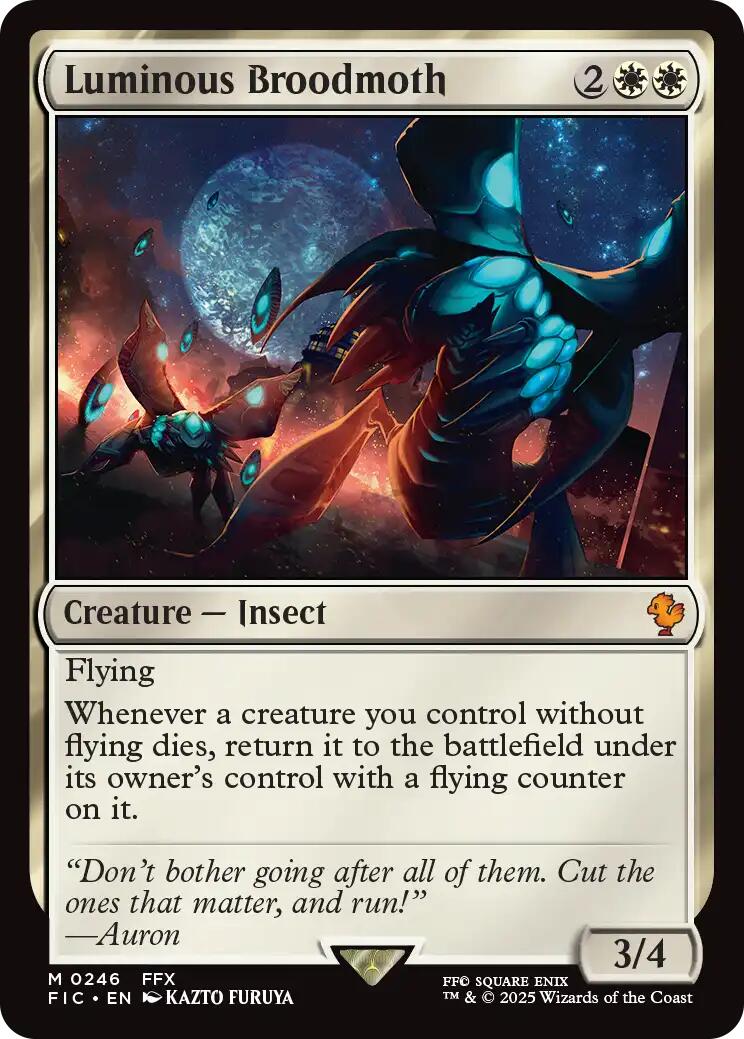 Luminous Broodmoth (Surge Foil) [FINAL FANTASY Commander] | Good Games North