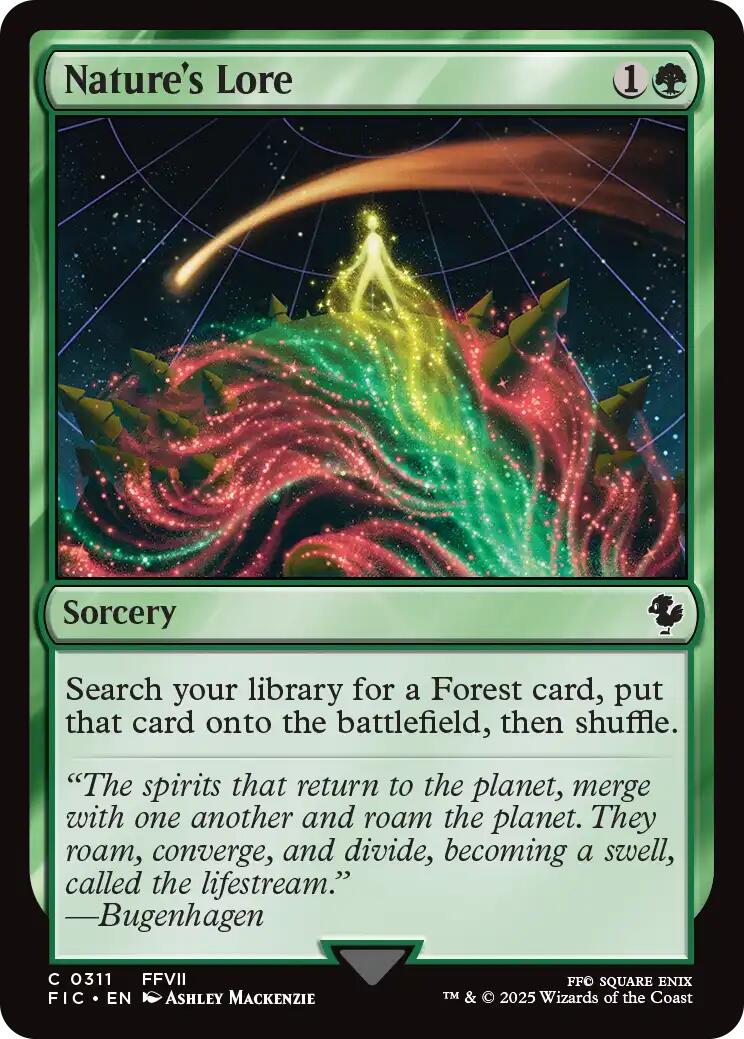 Nature's Lore (Surge Foil) [FINAL FANTASY Commander] | Good Games North