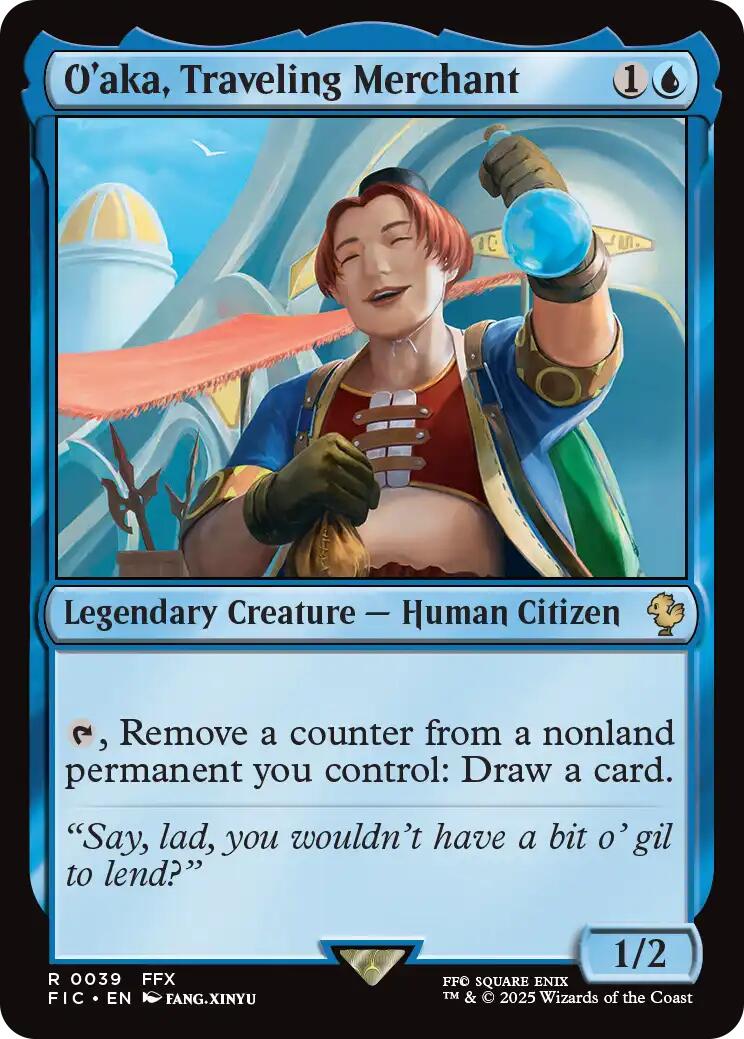 O'aka, Traveling Merchant (Surge Foil) [FINAL FANTASY Commander] | Good Games North