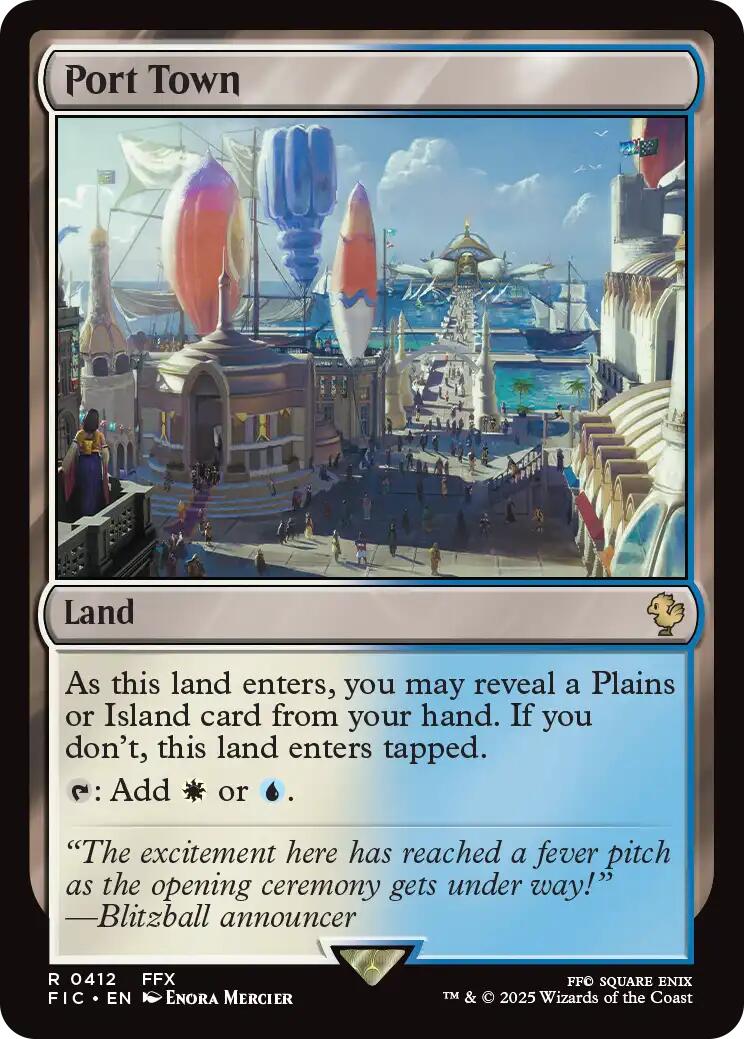 Port Town (Surge Foil) [FINAL FANTASY Commander] | Good Games North