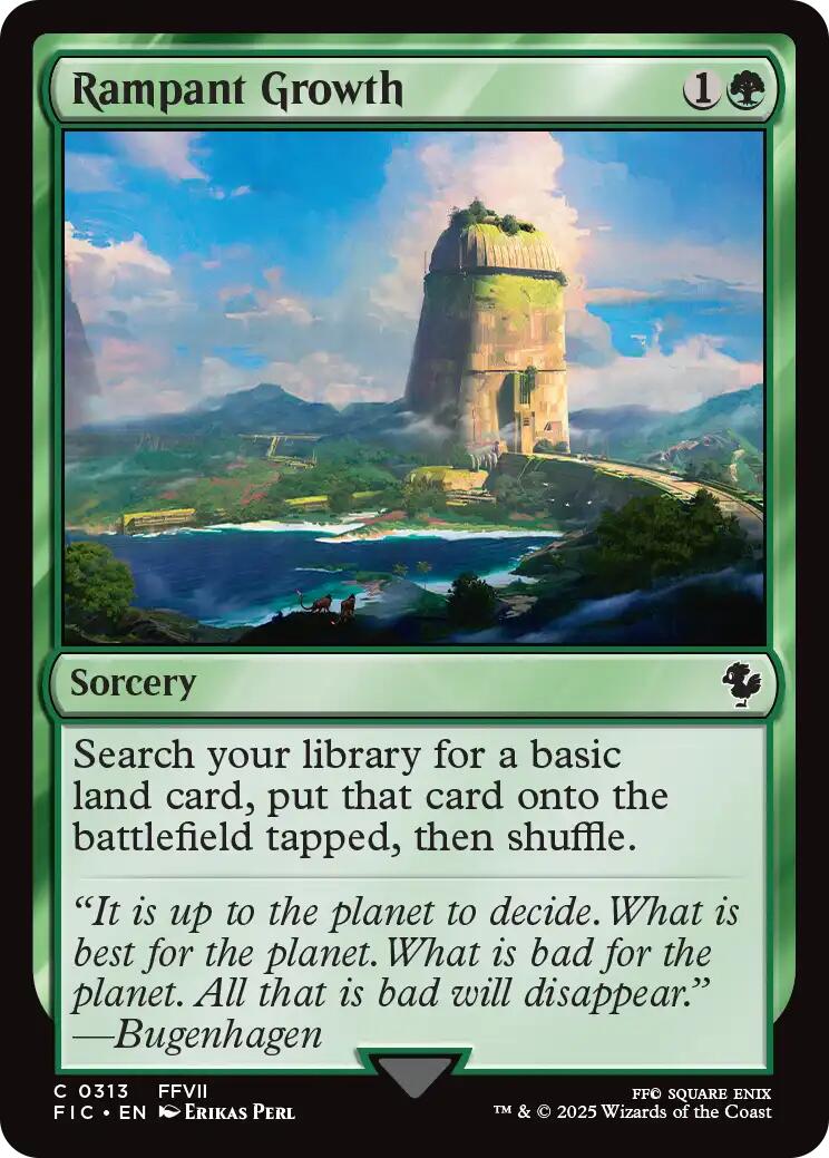 Rampant Growth (Surge Foil) [FINAL FANTASY Commander] | Good Games North