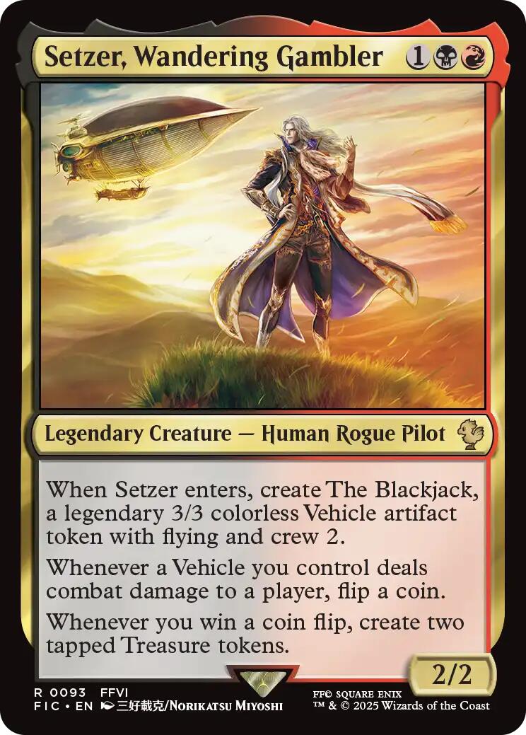 Setzer, Wandering Gambler (Surge Foil) [FINAL FANTASY Commander] | Good Games North