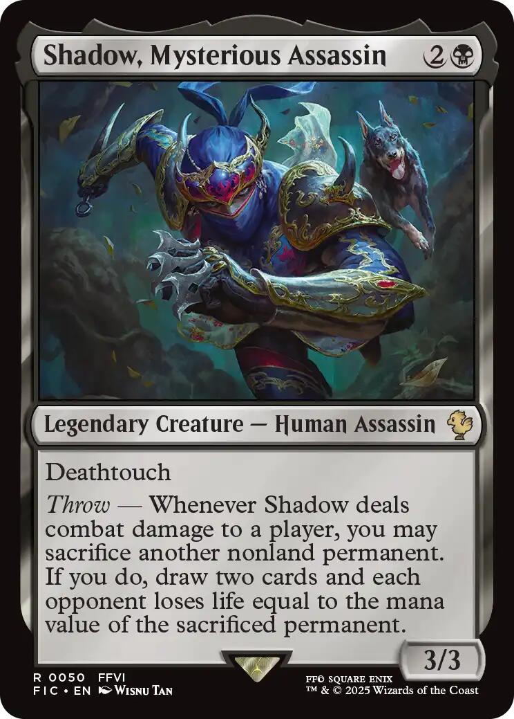 Shadow, Mysterious Assassin (Surge Foil) [FINAL FANTASY Commander] | Good Games North