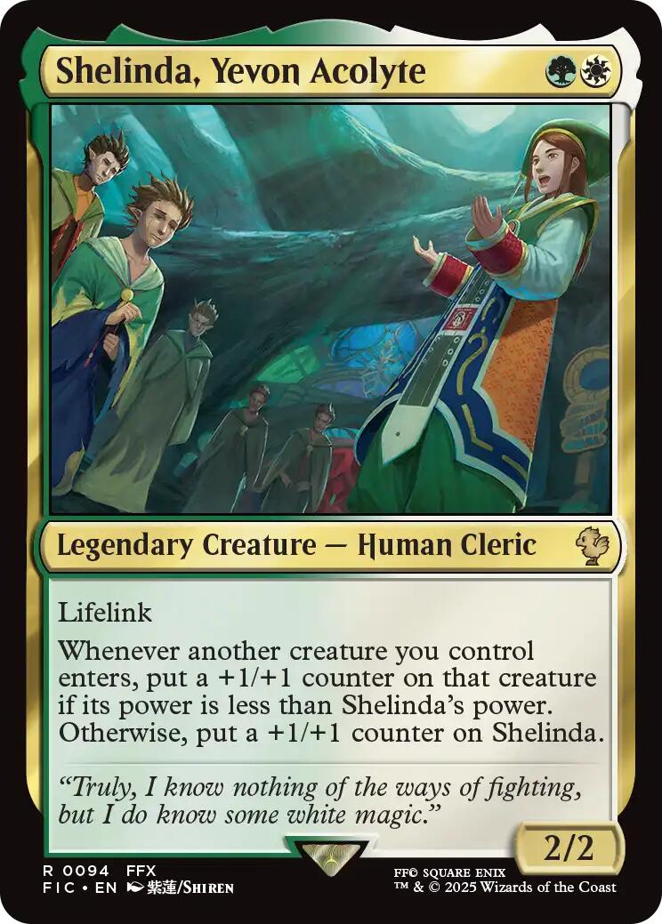 Shelinda, Yevon Acolyte (Surge Foil) [FINAL FANTASY Commander] | Good Games North