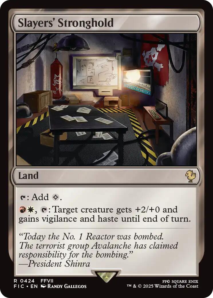 Slayers' Stronghold (Surge Foil) [FINAL FANTASY Commander] | Good Games North