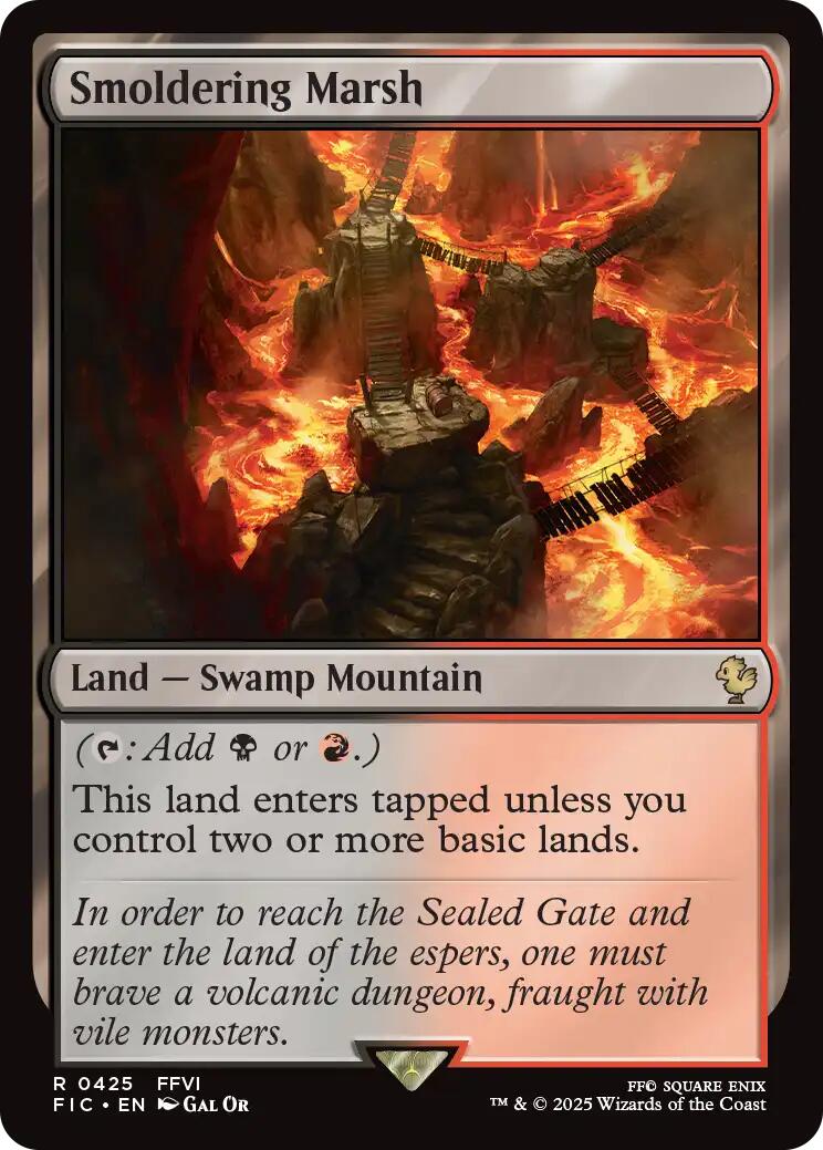 Smoldering Marsh (Surge Foil) [FINAL FANTASY Commander] | Good Games North