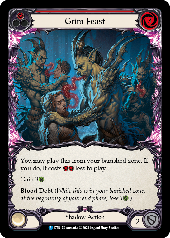 Grim Feast (Red) [DTD175] (Dusk Till Dawn)  Rainbow Foil | Good Games North
